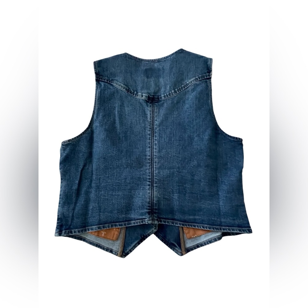 Tecovas Women's Denim Vest- XL - Picture 8 of 14